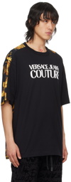 Versace Jeans Couture Black Watercolour Couture T-Shirt