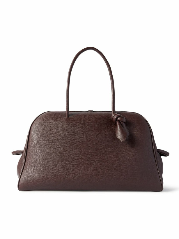 Photo: Jacquemus - Le Turismo Large Knot-Detailed Full-Grain Leather Weekend Bag