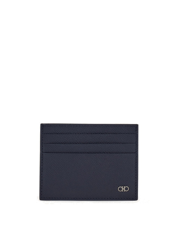 Photo: Ferragamo Mens Gancini credit card holder in Blue