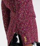 Alessandra Rich Sequined cropped tweed blazer