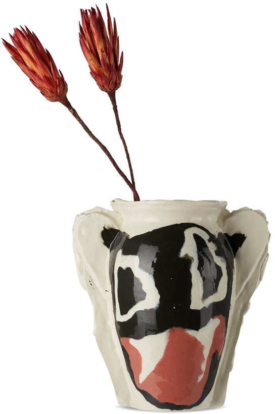 Photo: DUM KERAMIK Off-White Cat Head Vase