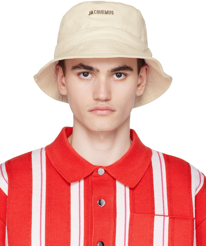 Photo: Jacquemus Off-White Forever 'Le Bob Gadjo' Bucket Hat