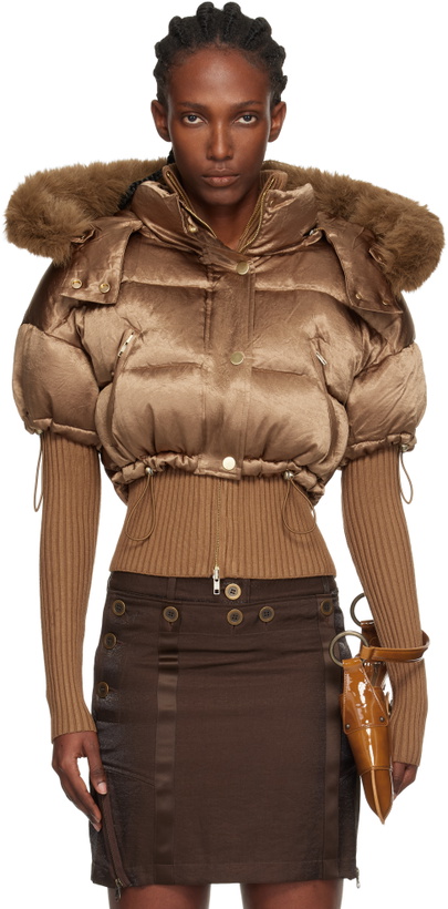 Photo: KNWLS Brown Mabel Bomber Jacket