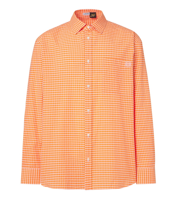 Photo: Loewe Checked cotton-blend shirt