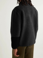 Bellerose - Evan Corduroy-Panelled Fleece Jacket - Black