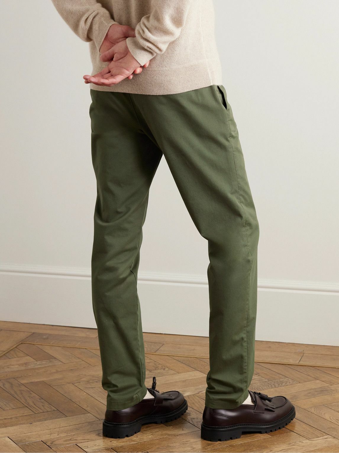 Club Monaco - Connor Straight-Leg Cotton-Twill Chinos - Green