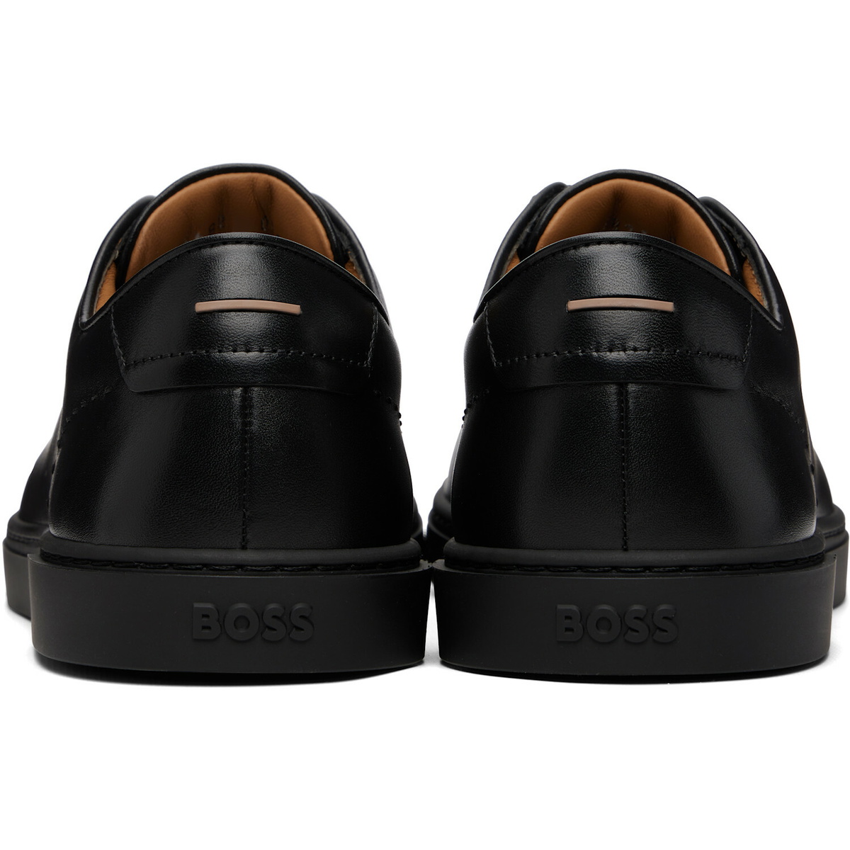 BOSS Black Gary Brushed Leather Sneakers