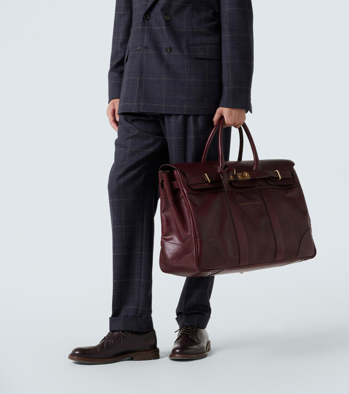 Brunello Cucinelli Leather duffel bag