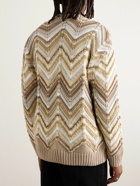 Missoni - Striped Jacquard-Knit Cardigan - Neutrals