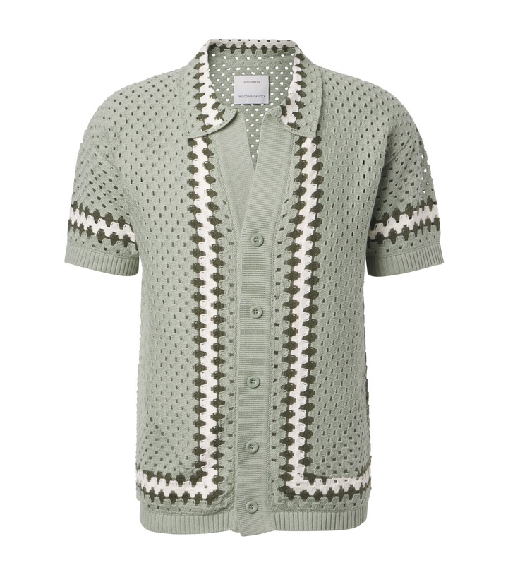 Photo: Frescobol Carioca Pinto crochet cotton bowling shirt