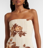 Magda Butrym Floral ribbed-knit maxi dress