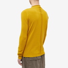 Rick Owens Men's Geo Round Neck Knit in Lemon