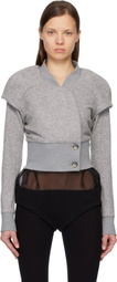 Kiko Kostadinov Gray Lauterbach Jersey Jacket