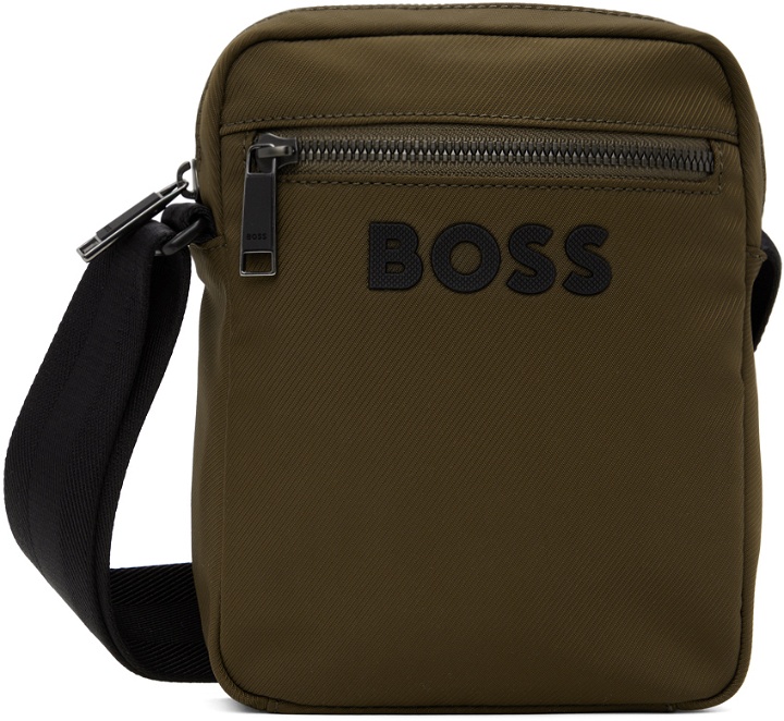 Photo: BOSS Khaki Contrast Logo Bag