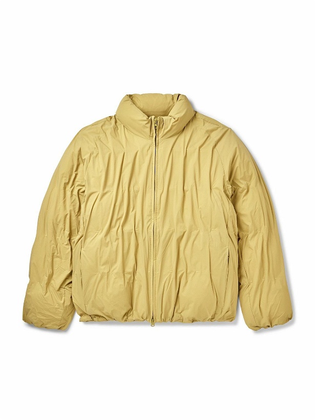 Photo: POST ARCHIVE FACTION - 5.1 Down Right Quilted Nylon Down Jacket - Yellow