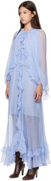 Chloé Blue Cape Maxi Dress