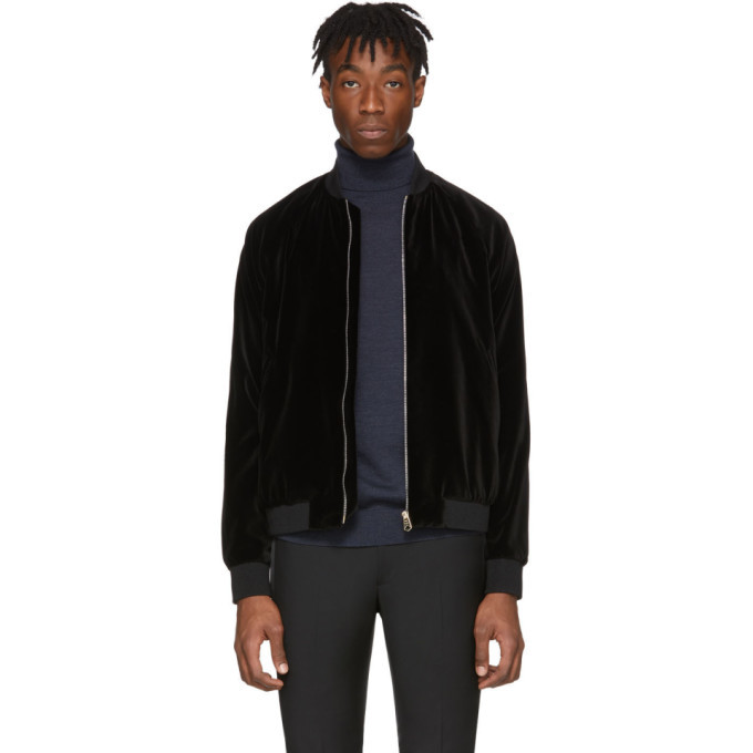 Photo: Paul Smith Black Velvet Bomber Jacket