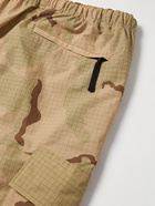 UNDERCOVER - Slim-Fit Tapered Camouflage-Print Nylon-Ripstop Cargo Trousers - Neutrals