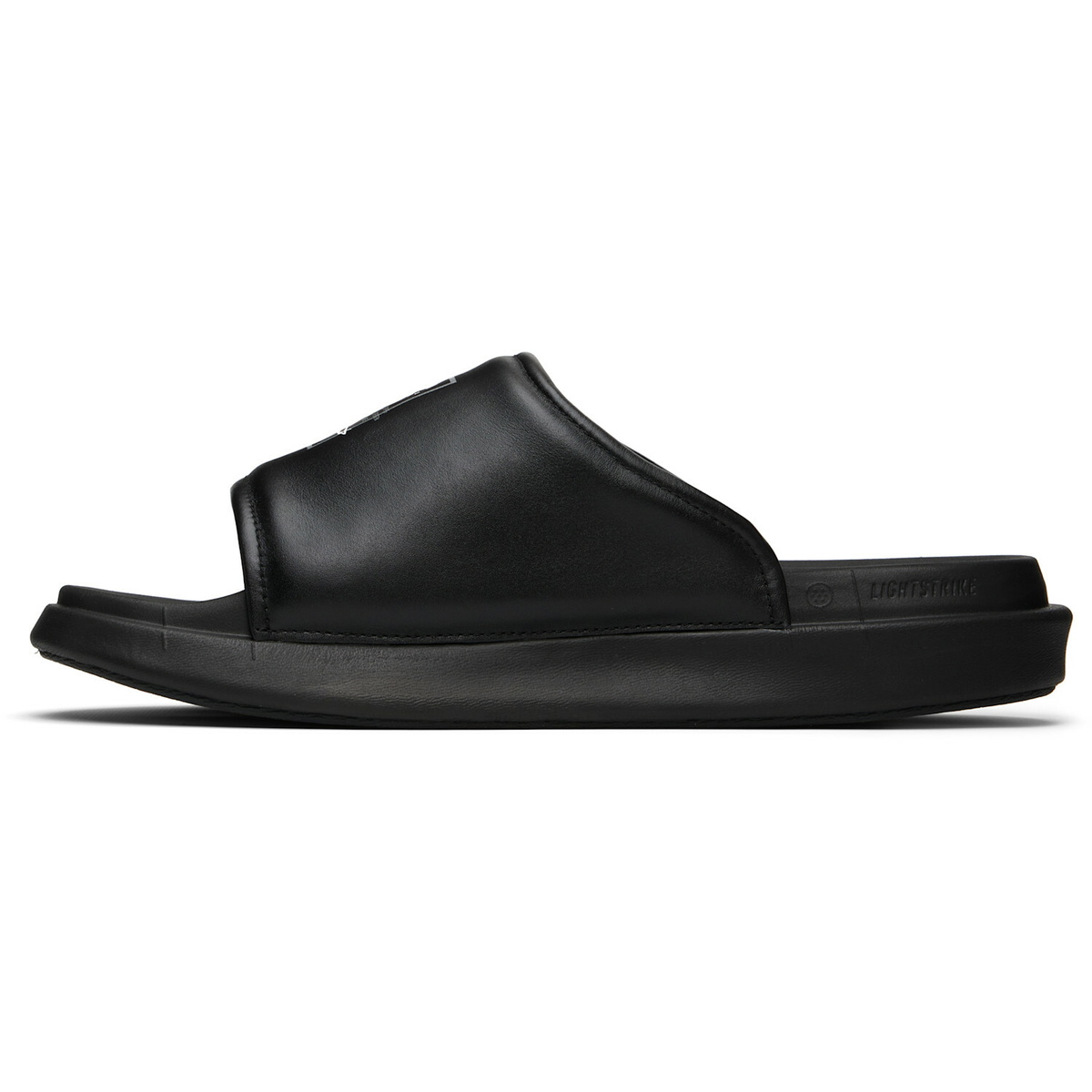 Y-3 Black 'Y-3' Slides