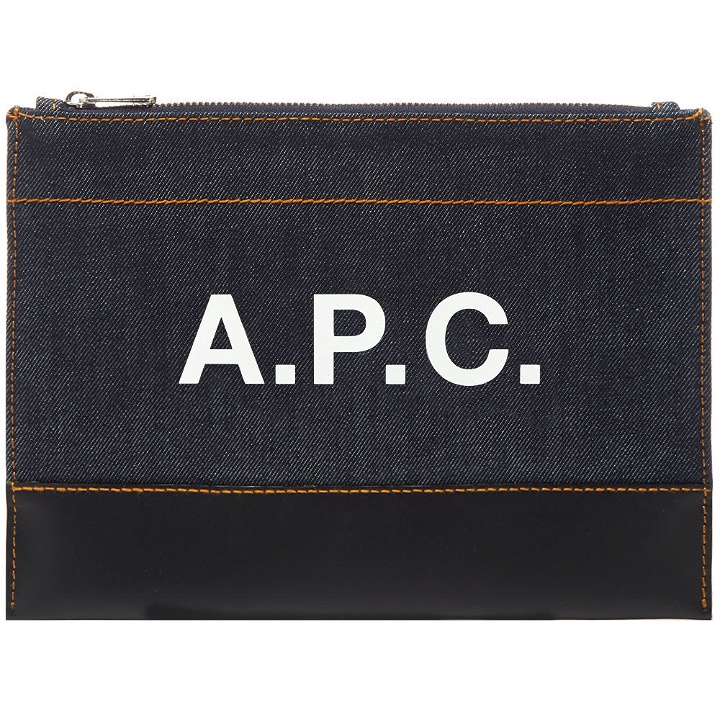 Photo: A.P.C. Axel Denim Logo Pouch