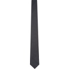 Ermenegildo Zegna Black and Grey Silk Check Tie