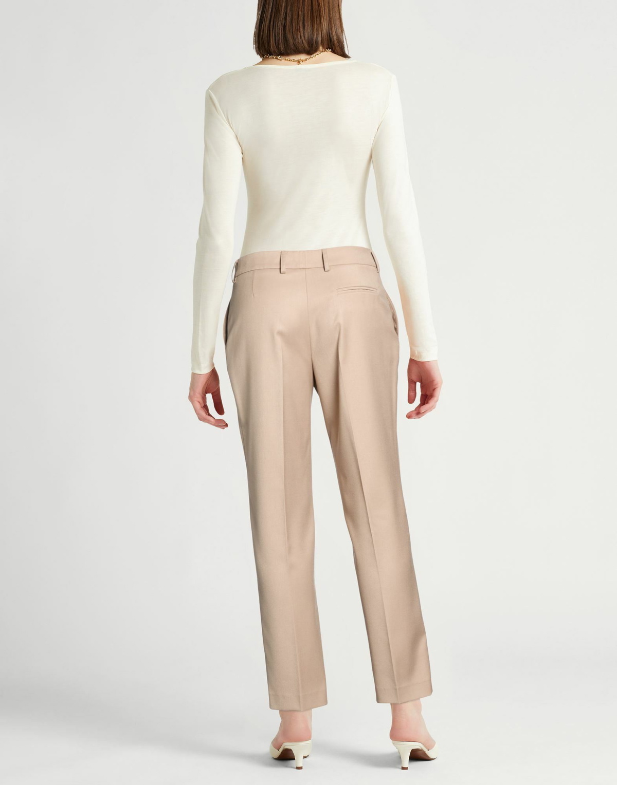 Boglioli Womens Pants in Beige