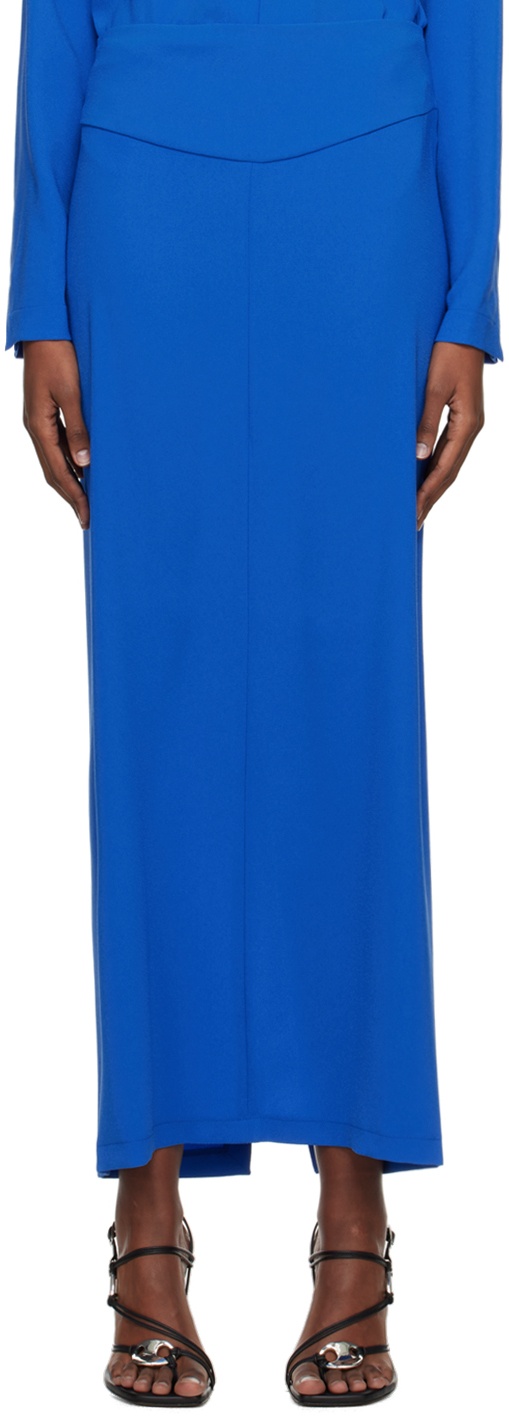 Photo: Paris Georgia SSENSE Work Capsule – Blue Staple Maxi Skirt