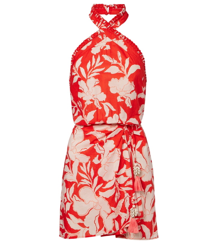Photo: Poupette St Barth Manon floral halterneck cotton minidress