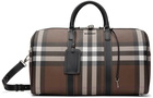 Burberry Brown Boston Holdall Travel Bag