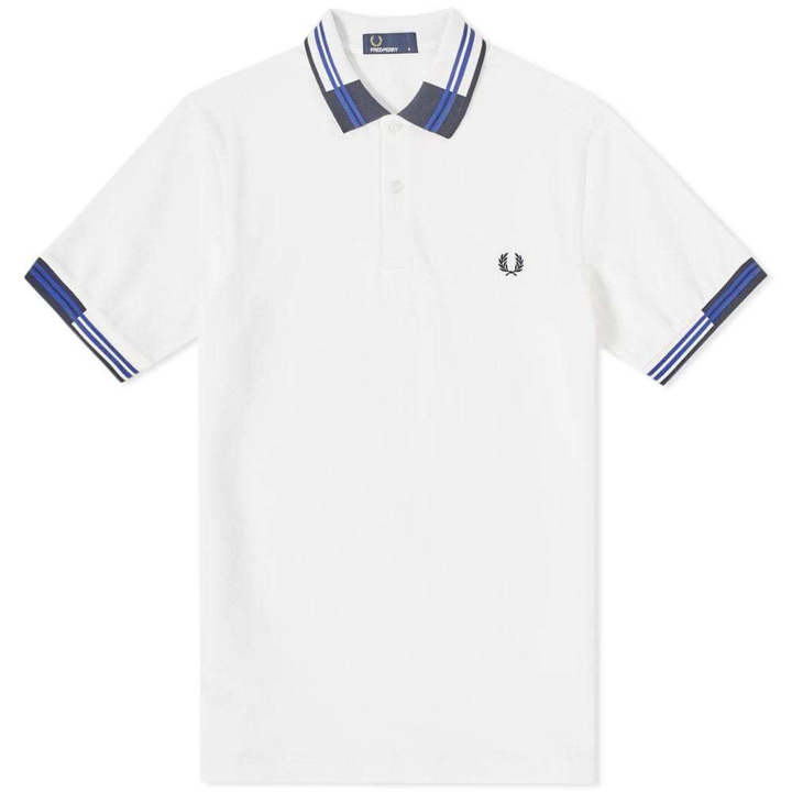 Photo: Fred Perry Bold Tipped Pique Polo White