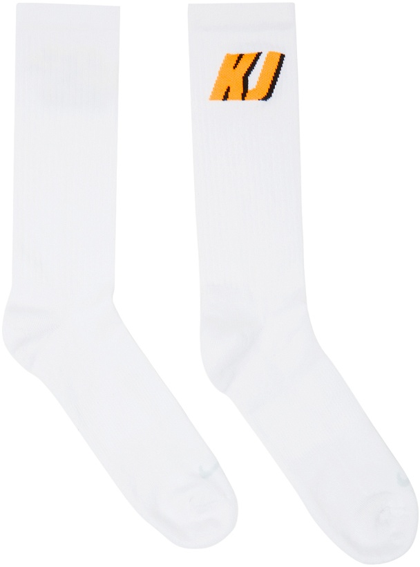 Photo: Nike Two-Pack White Kim Jones Edition Heritage Crew Socks