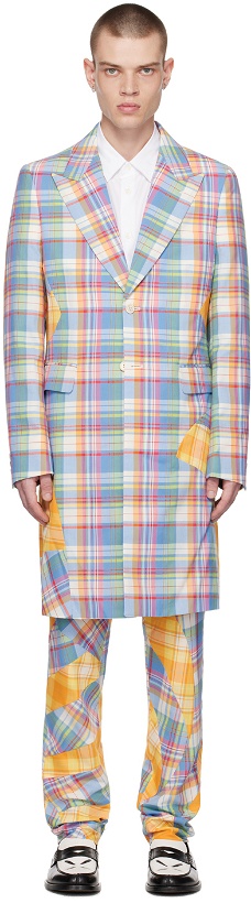 Photo: Comme des Garçons Homme Plus Multicolor Check Coat