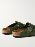 Birkenstock - Boston Suede Sandals - Green