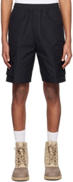 Stone Island Black Mock-Fly Shorts