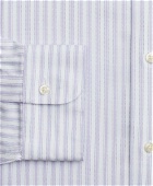 Brooks Brothers Men's Cool Madison Relaxed-Fit Dress Shirt, Non-Iron Stripe | Purple