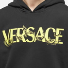 Versace Men's Logo Popover Hoody in Black