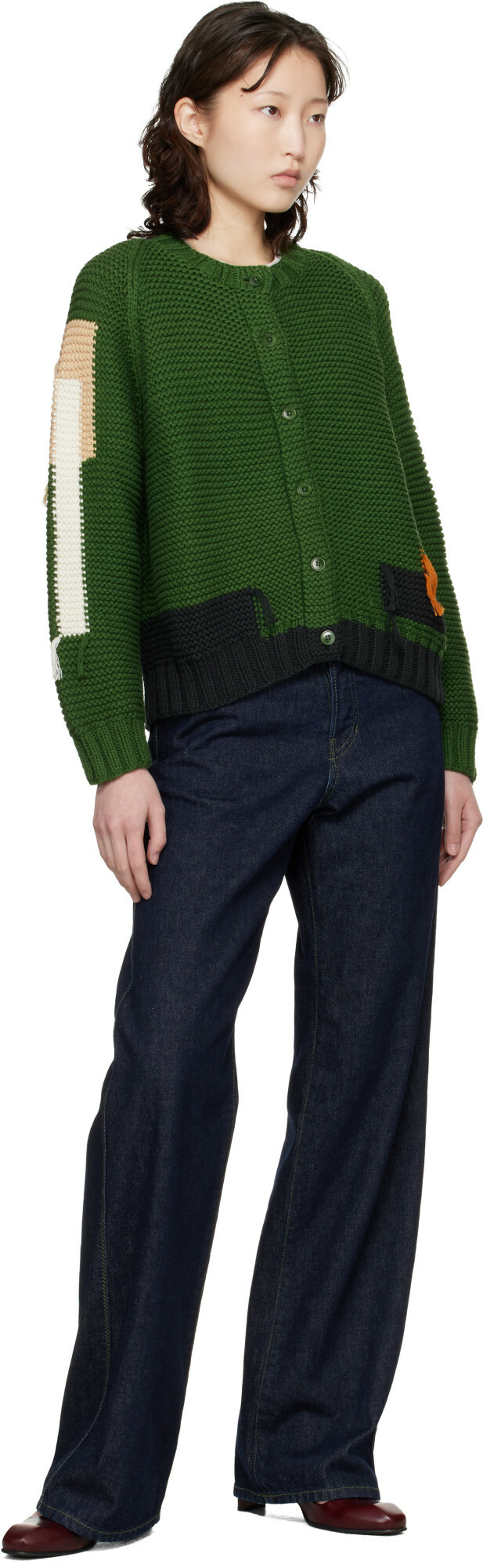 YMC Green Atomic Cardigan