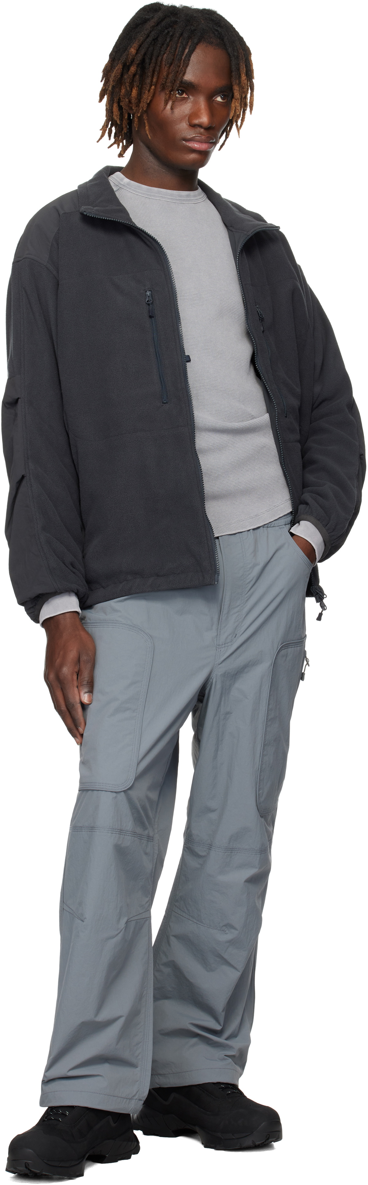 DAIWA PIER39 Gray Tech Fleece Jacket