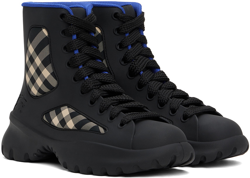 Burberry Black Rubber Boulder Boots