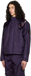 Stone Island Purple Crinkled Jacket