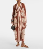 Johanna Ortiz Belted midi dress
