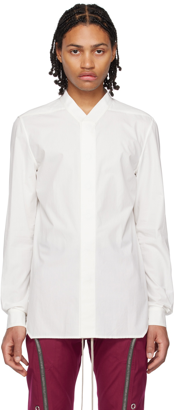 Rick Owens White Faun Shirt Rick Owens