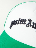 Palm Angels - Logo-Appliquéd Cotton-Blend Twill and Mesh Trucker Hat