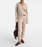 Jardin des Orangers Ribbed-knit cotton and cashmere sweatpants