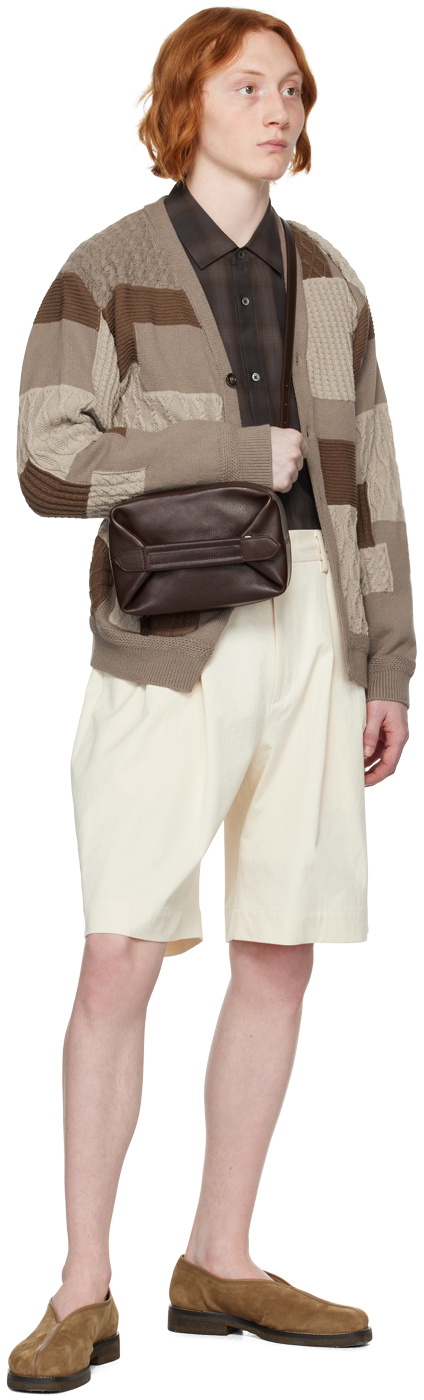 stein Brown Oversized Down Pat Shirt