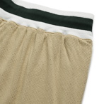 John Elliott - Game Webbing-Trimmed Dip-Dyed Mesh Drawstring Shorts - Neutrals