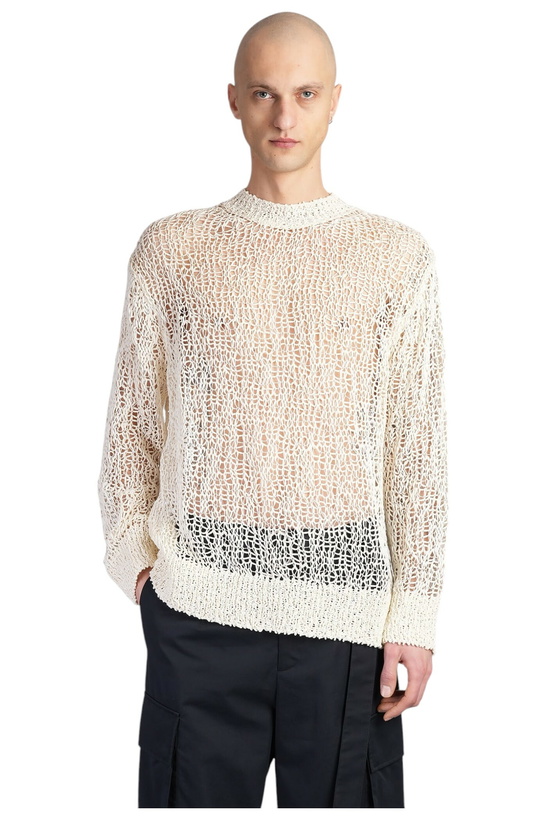 Photo: Jil Sander Cn Ls Jumper Knitwear In Beige Cotton