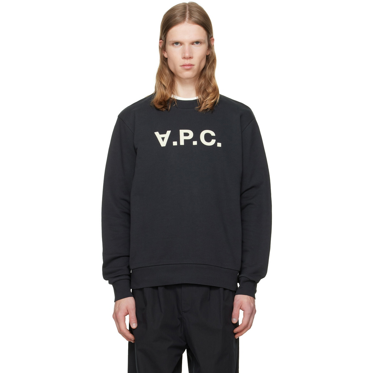 A.P.C. Black Standard Grand 'VPC' Sweatshirt