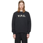A.P.C. Black Standard Grand 'VPC' Sweatshirt