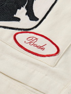 BODE - Cambridge Appliquéd Cotton-Canvas Jacket - Neutrals